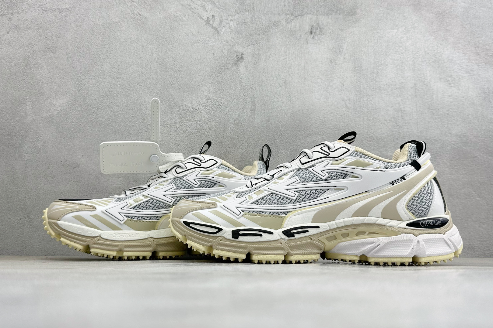 S版 Off-White 防滑耐磨透气性轻便跑鞋 #百分百原盒正确版 #原楦原纸板数据开发#4层分离大底#鞋面采用3d立