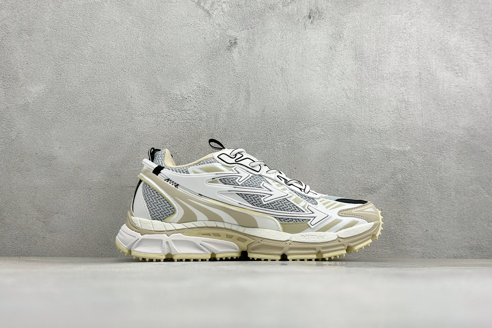S版 Off-White 防滑耐磨透气性轻便跑鞋 #百分百原盒正确版 #原楦原纸板数据开发#4层分离大底#鞋面采用3d立