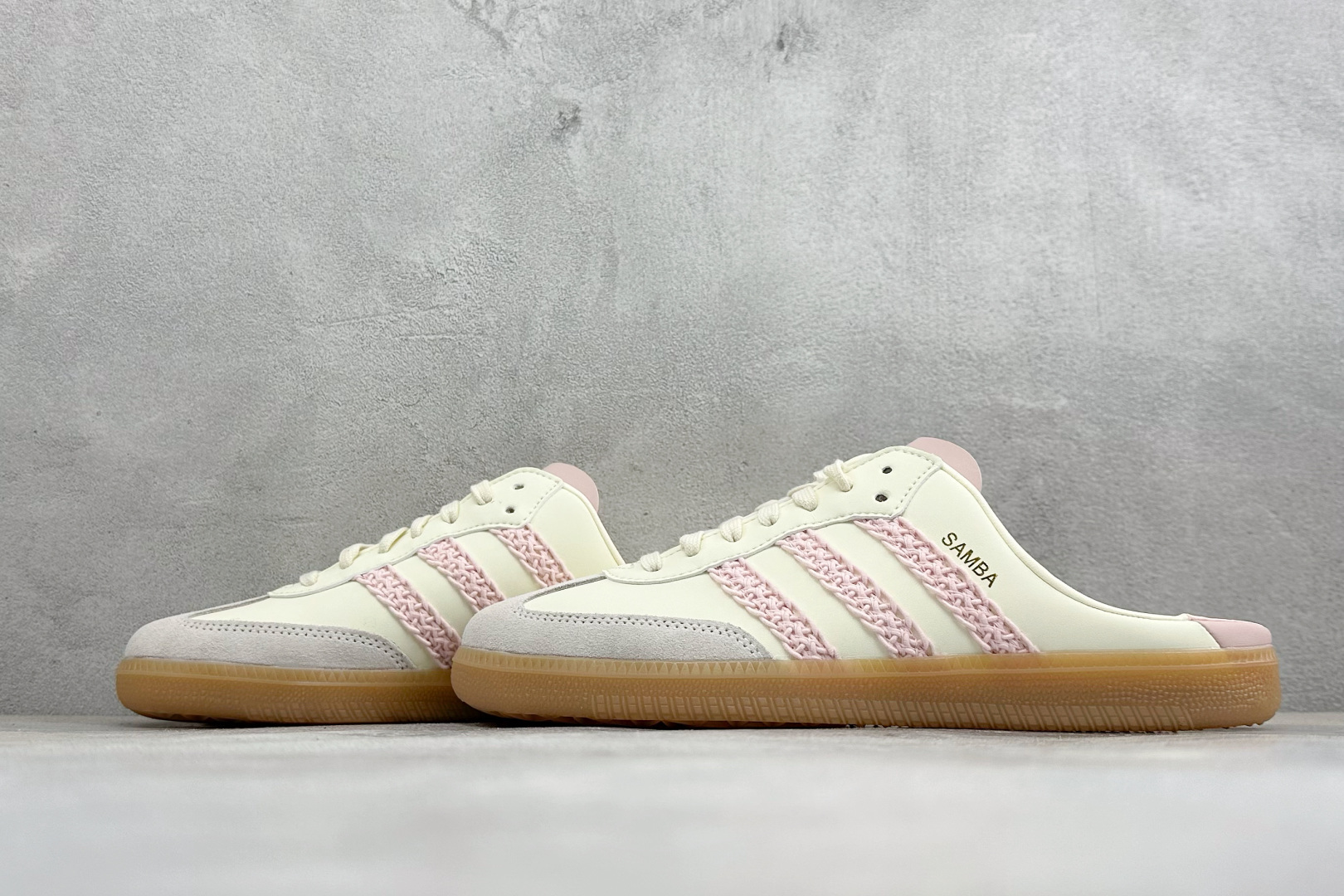 Adidas Originals Samba OG Mule 桑巴舞系列 阿迪达斯 三叶草低帮休闲拖鞋 货号: hp-5