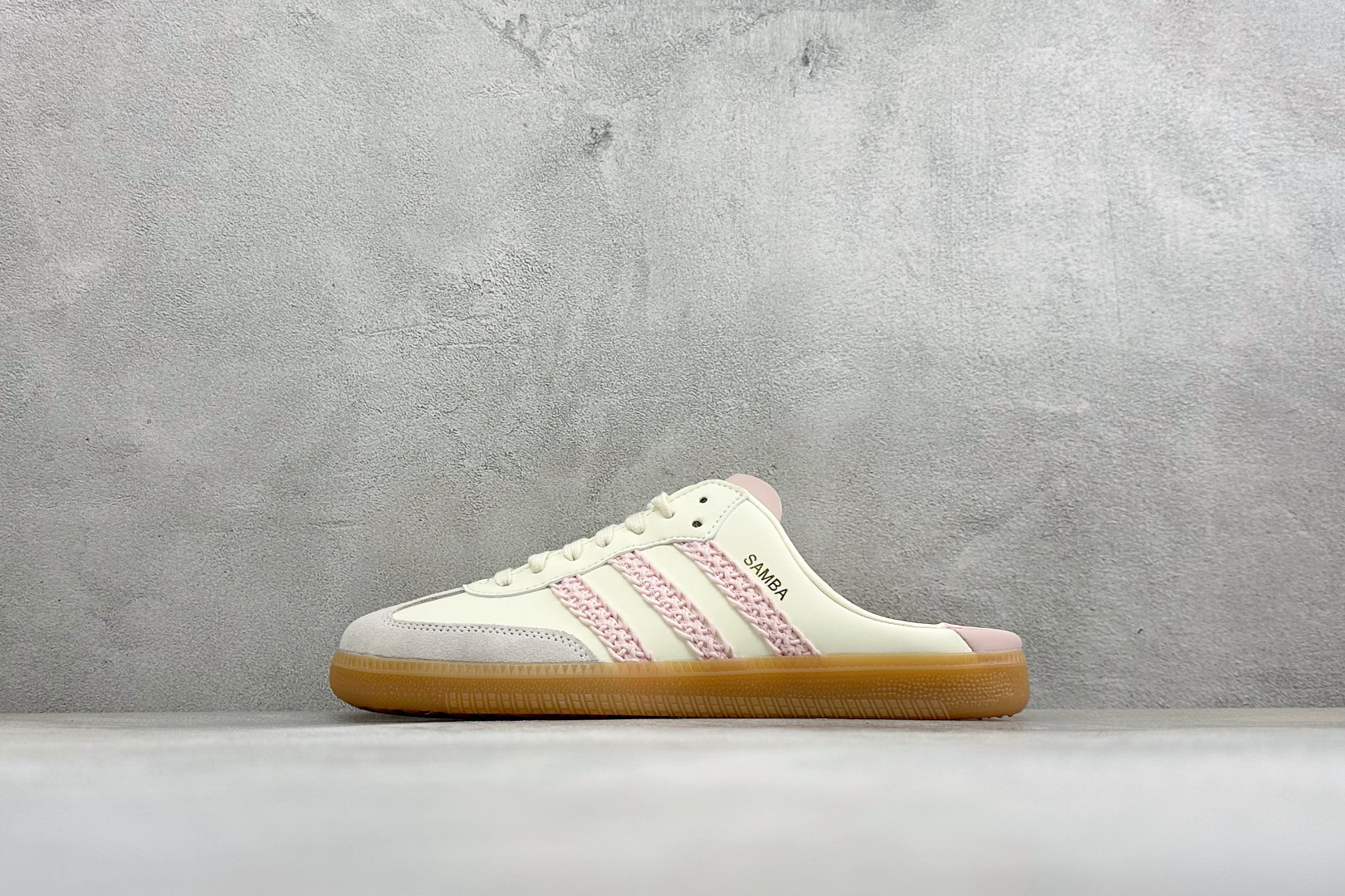 Adidas Originals Samba OG Mule 桑巴舞系列 阿迪达斯 三叶草低帮休闲拖鞋 货号: hp-5