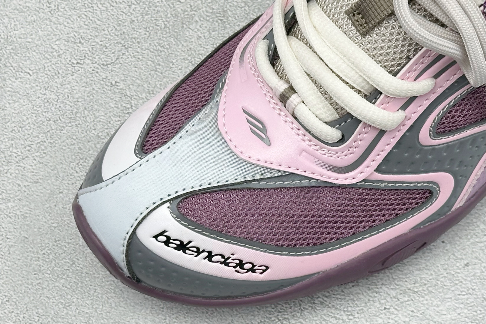 GO版Balenciaga巴黎世家 25代 Radar Gradient Lines 圆头系带logo标志 纯原生产线出