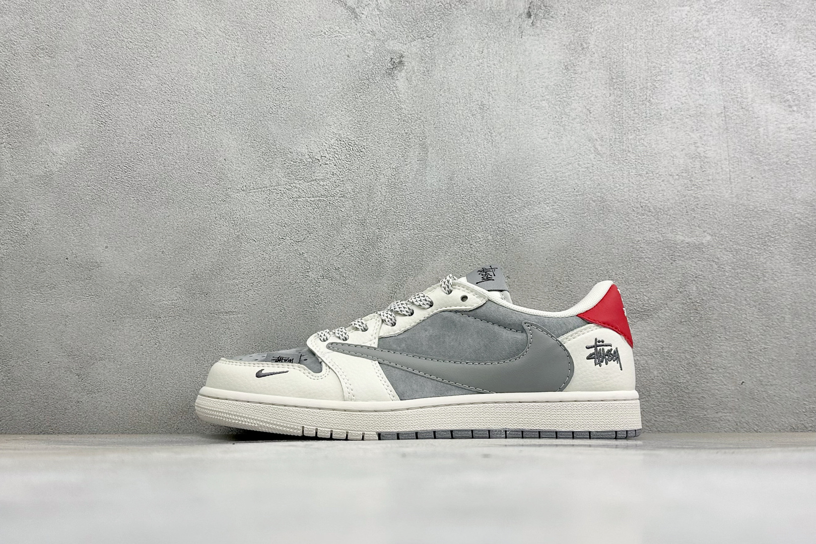 福利特价 Air Jordan 1 Low AJ1 乔1 联名 高端定制 倒钩低帮复古篮球鞋 #定制皮料 原厂3D打印 