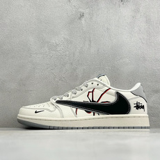 福利特价 Air Jordan 1 Low AJ1 乔1 联名 高端定制 倒钩低帮复古篮球鞋 #定制皮料 原厂3D打印 福利特价 Air Jordan 1 Low AJ1 乔1 联名 高端定制 倒钩低帮复古篮球鞋 #定制皮料 原厂3D打印