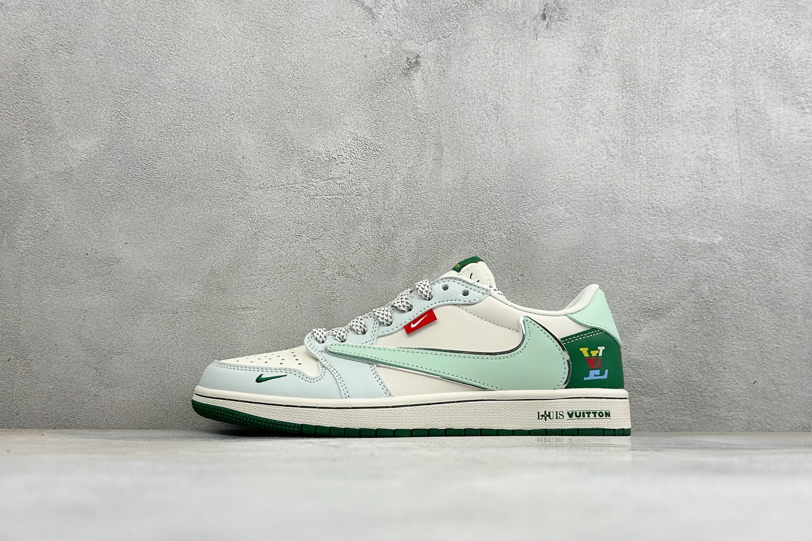 福利特价 Air Jordan 1 Low AJ1 乔1 联名 高端定制 倒钩低帮复古篮球鞋 #定制皮料 原厂3D打印 