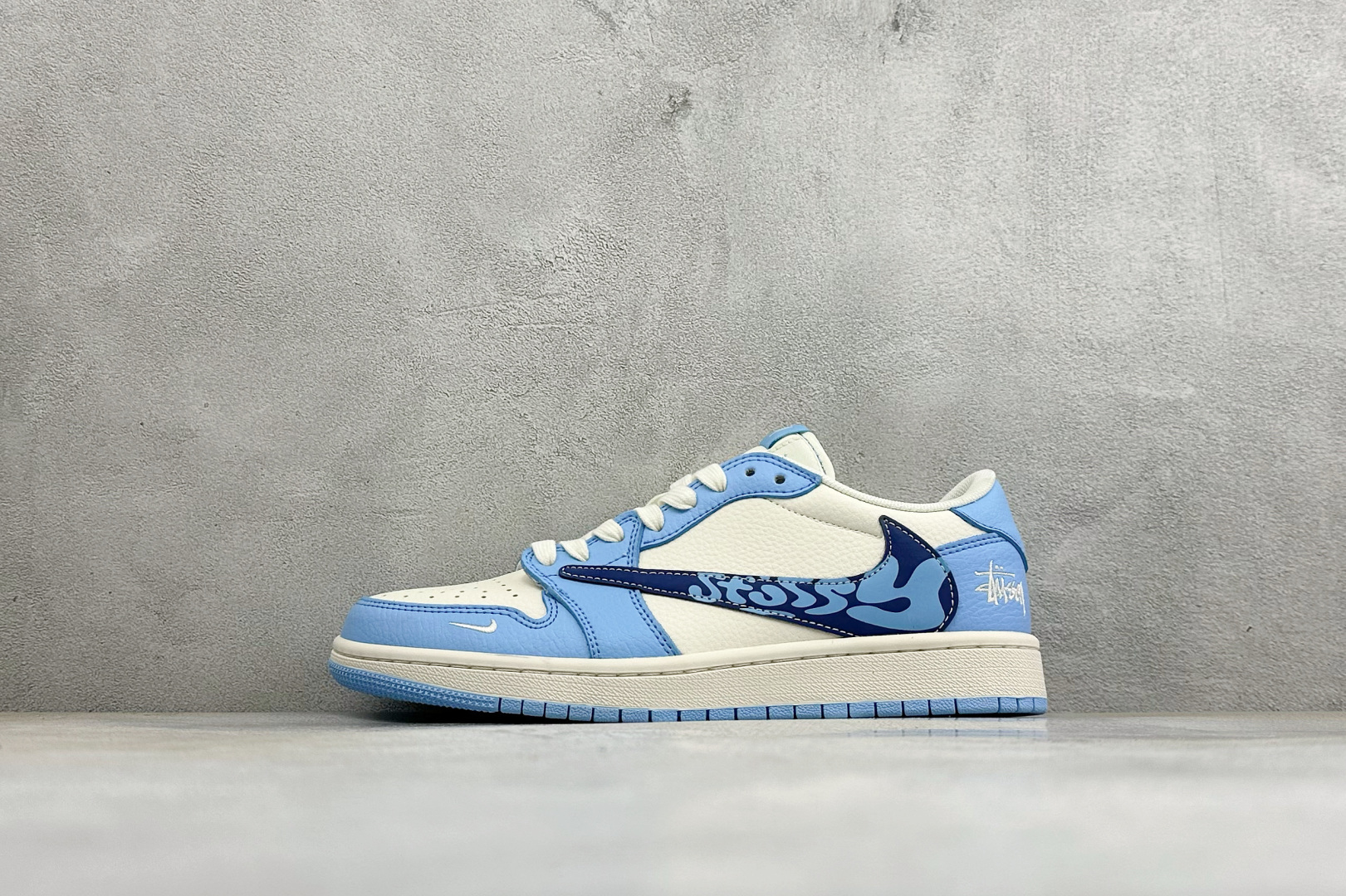 福利特价 Air Jordan 1 Low AJ1 乔1 联名 高端定制 倒钩低帮复古篮球鞋 #定制皮料 原厂3D打印 