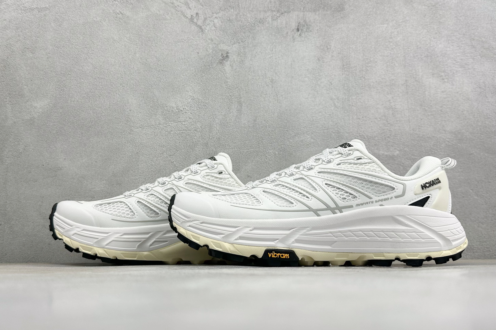 H版HOKA ONE ONE Mafate Speed TS Low 户外山脉越野轻量低帮运动越野跑鞋 鞋面用轻的无缝架