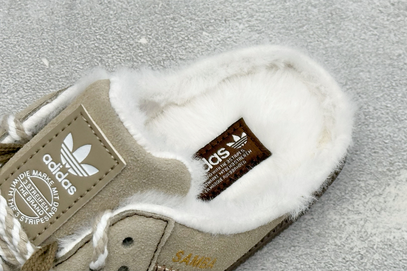HZ版Adidas Samba OG Mule 阿迪三叶草休闲加绒一脚蹬 货号：H5175 尺码：35 36 36.5 