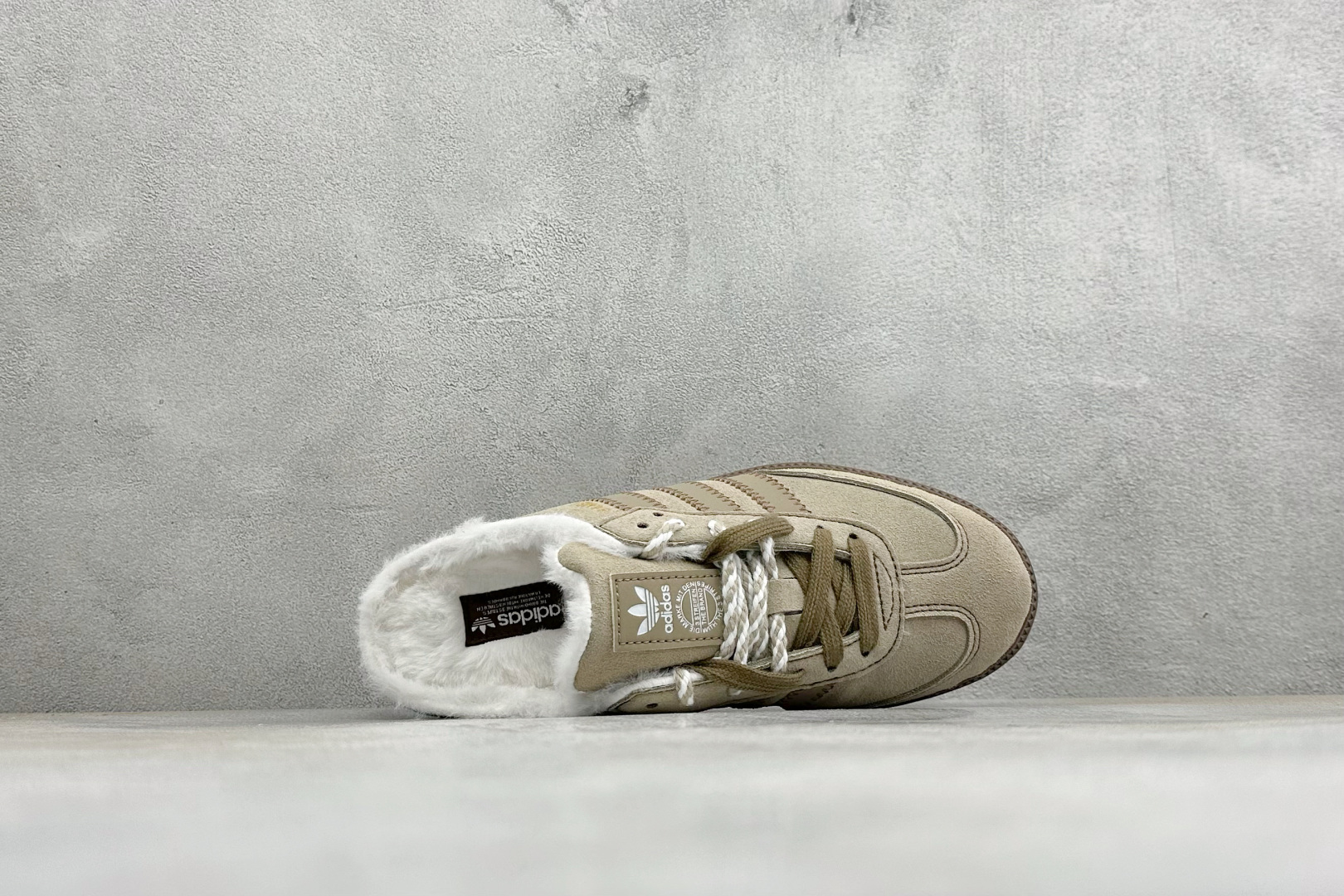 HZ版Adidas Samba OG Mule 阿迪三叶草休闲加绒一脚蹬 货号：H5175 尺码：35 36 36.5 