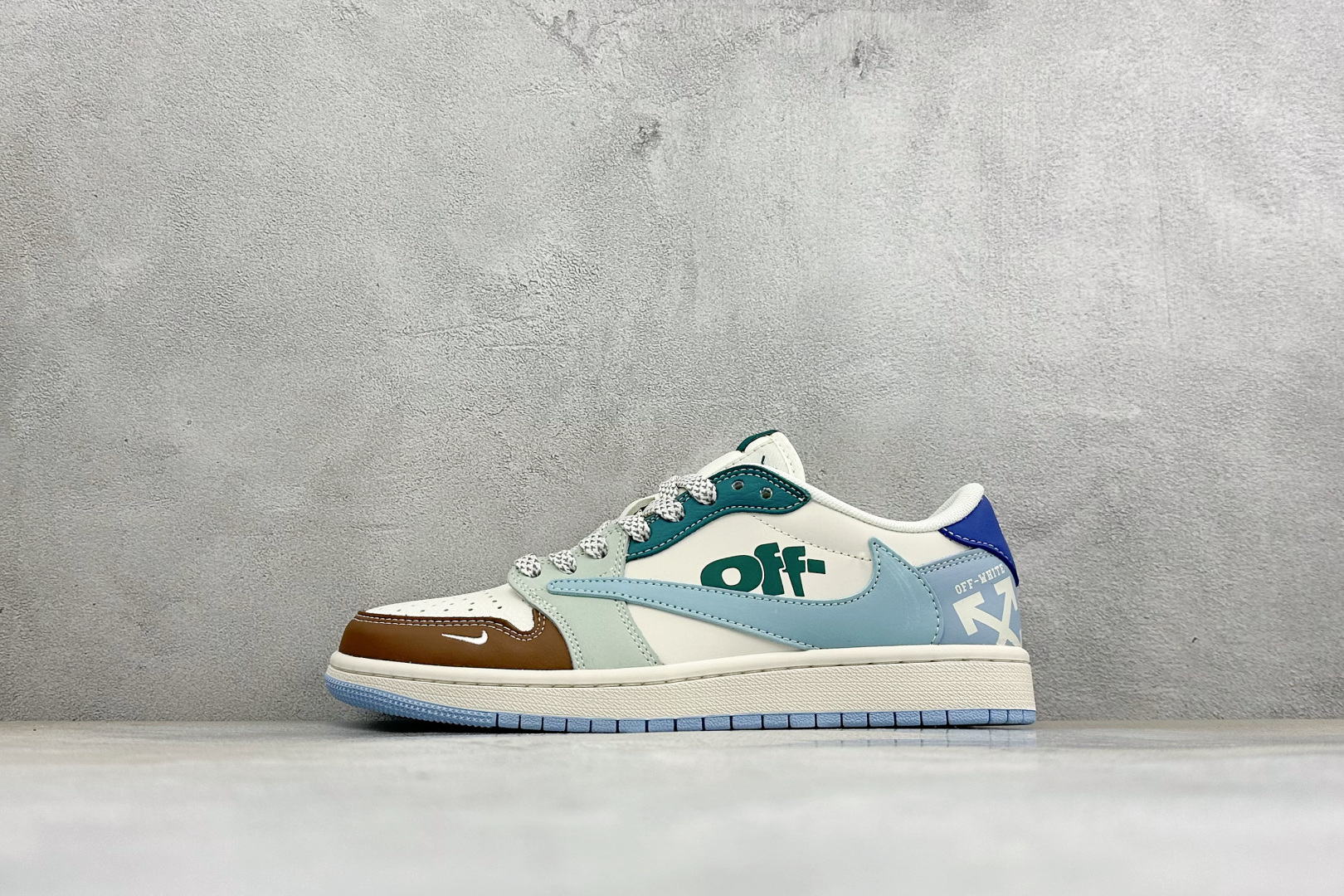 福利特价 Air Jordan 1 Low AJ1 乔1 联名 高端定制 倒钩低帮复古篮球鞋 #定制皮料 原厂3D打印 