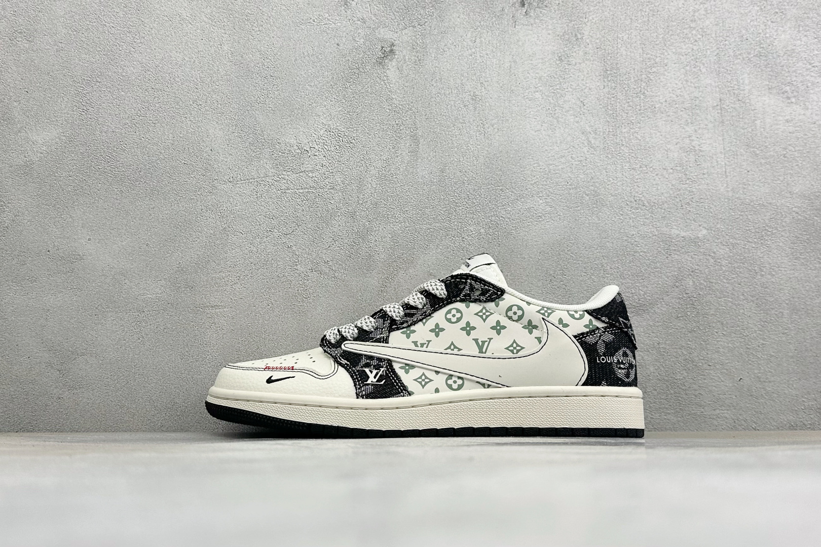 福利特价 Air Jordan 1 Low AJ1 乔1 联名 高端定制 倒钩低帮复古篮球鞋 #定制皮料 原厂3D打印 