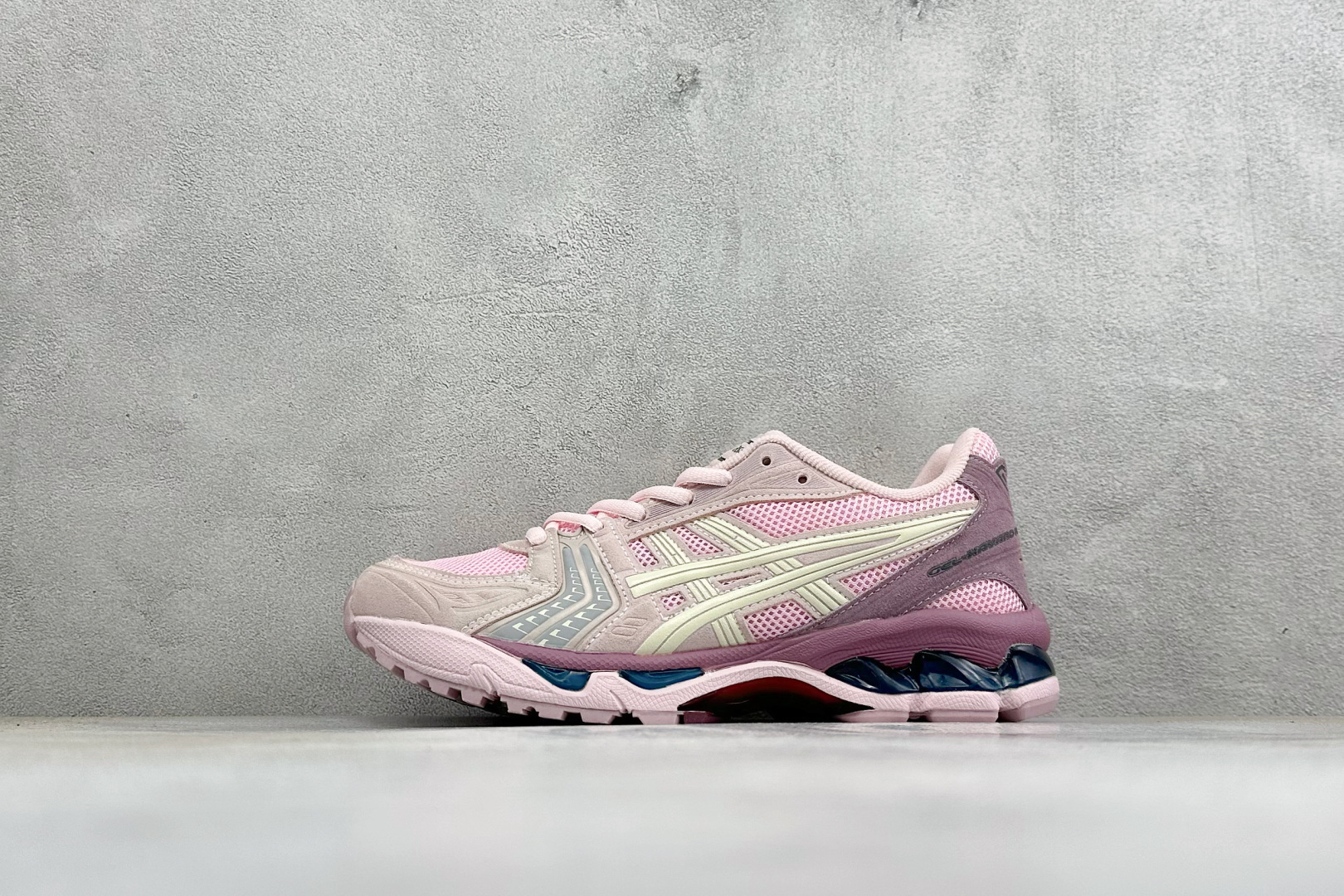 GW版Asics Gel-Kayano 14 亚瑟士运动休闲透气专业跑鞋 采用工程弹性双层再生针织密度鞋面材质 后跟3D