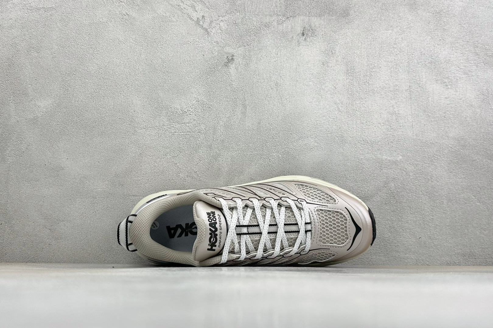 H版HOKA ONE Mafate Speed TS Low 户外山脉越野轻量低帮运动越野跑鞋 鞋面用轻的无缝架构 鞋带
