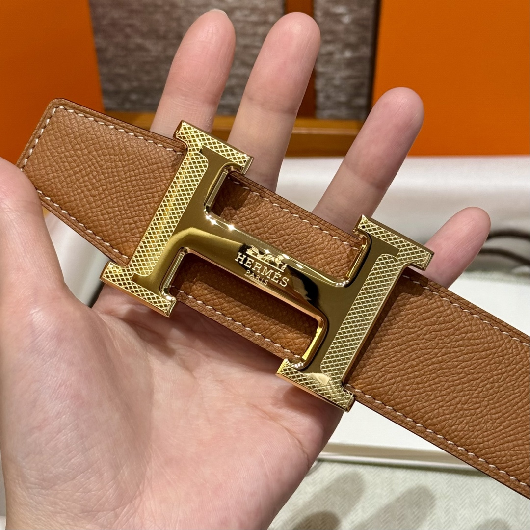 H家男士双面腰带 - オリジナルデザインと高品質のビジネスカジュアル