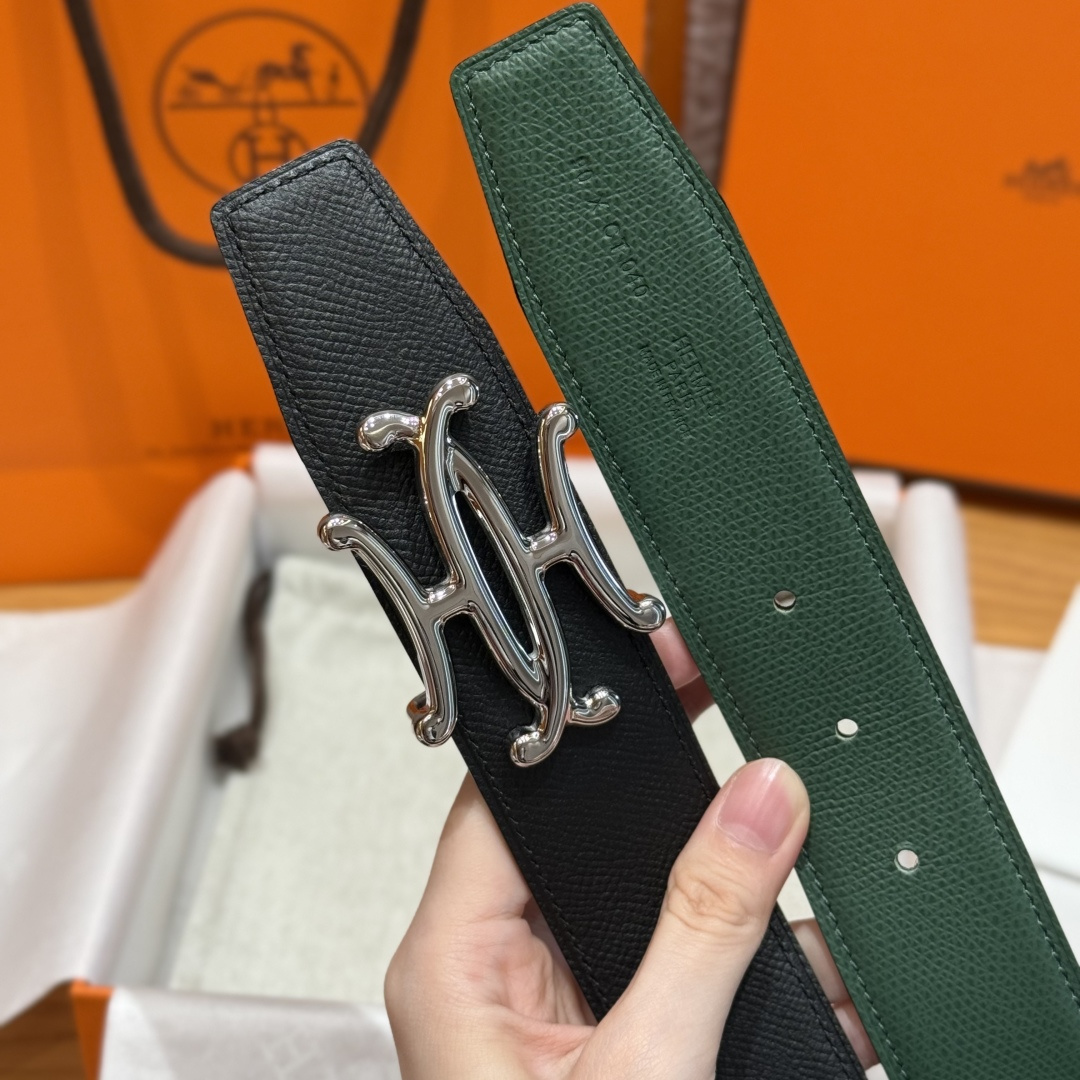 H家双面男款腰带 - シンプルでスタイリッシュなデザイン