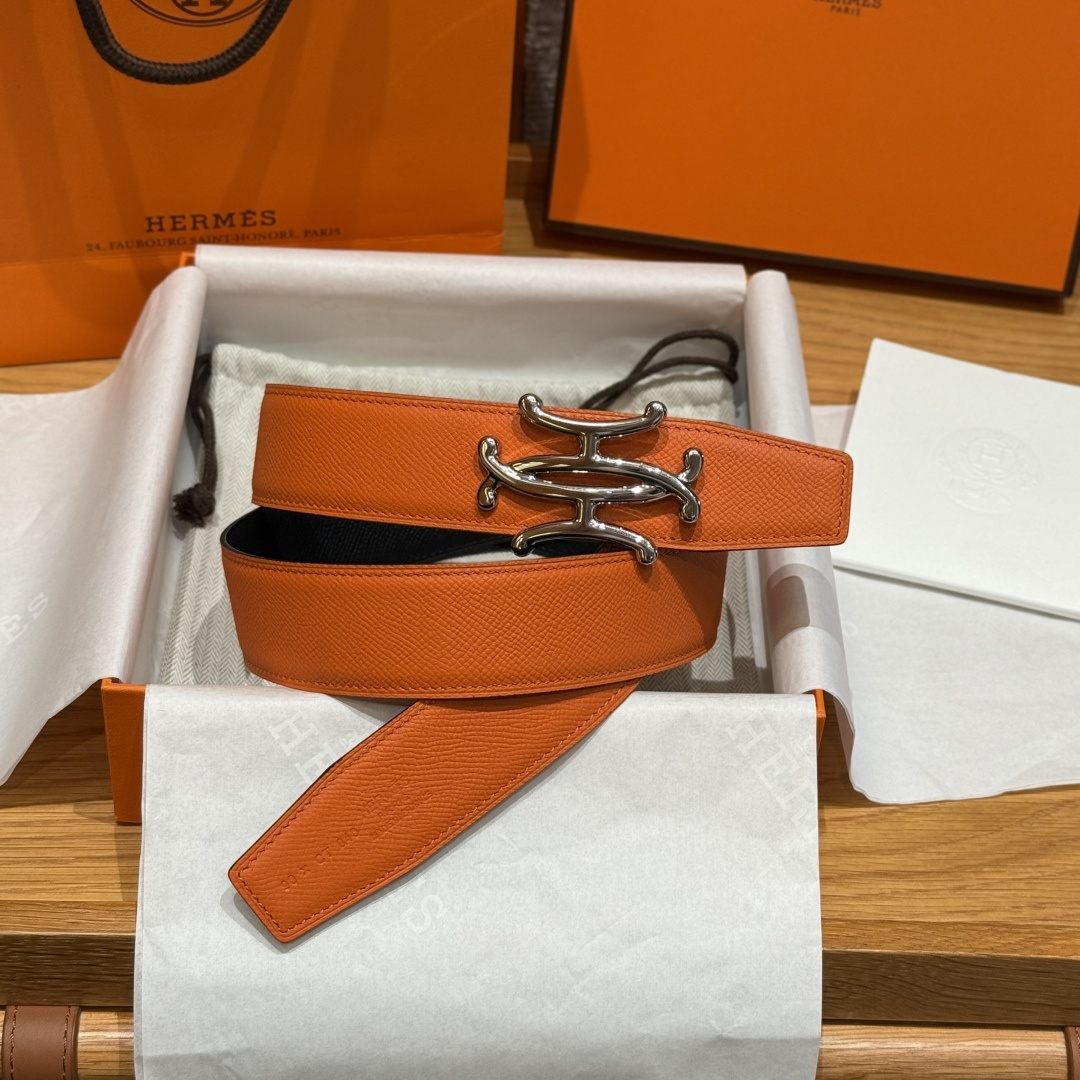 H家双面男款腰带 - 両面使用可能なビジネス＆カジュアルベルト