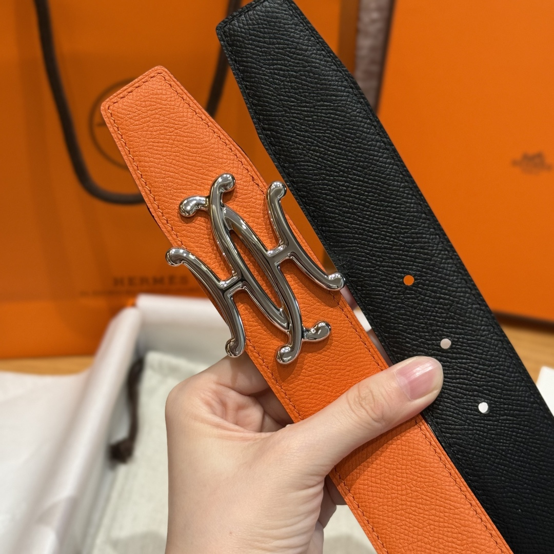 H家双面男款腰带 - 両面使用可能なビジネス＆カジュアルベルト