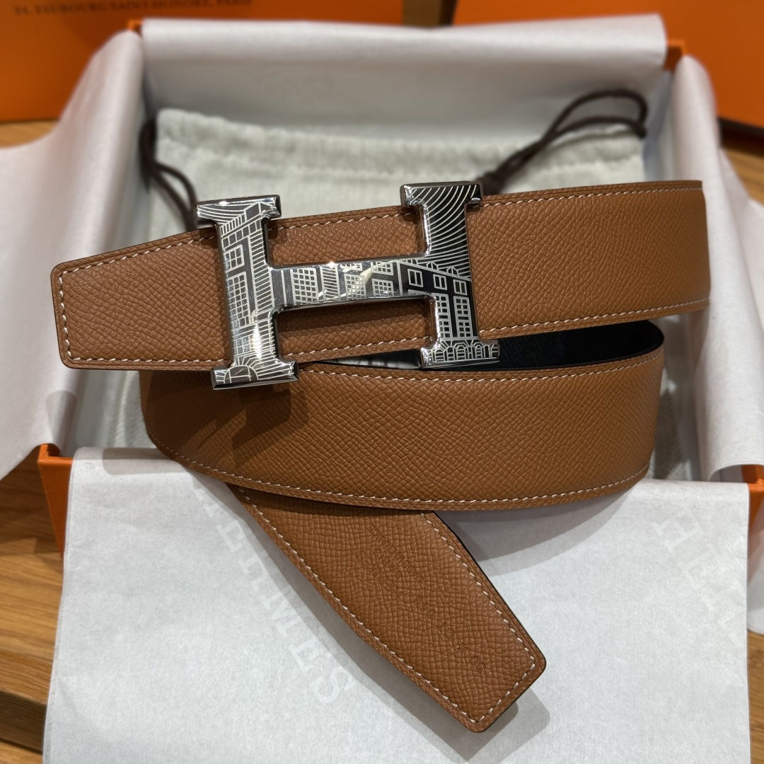 H家Touareg 皮带扣・ダブルフェイスレザーウエストベルト