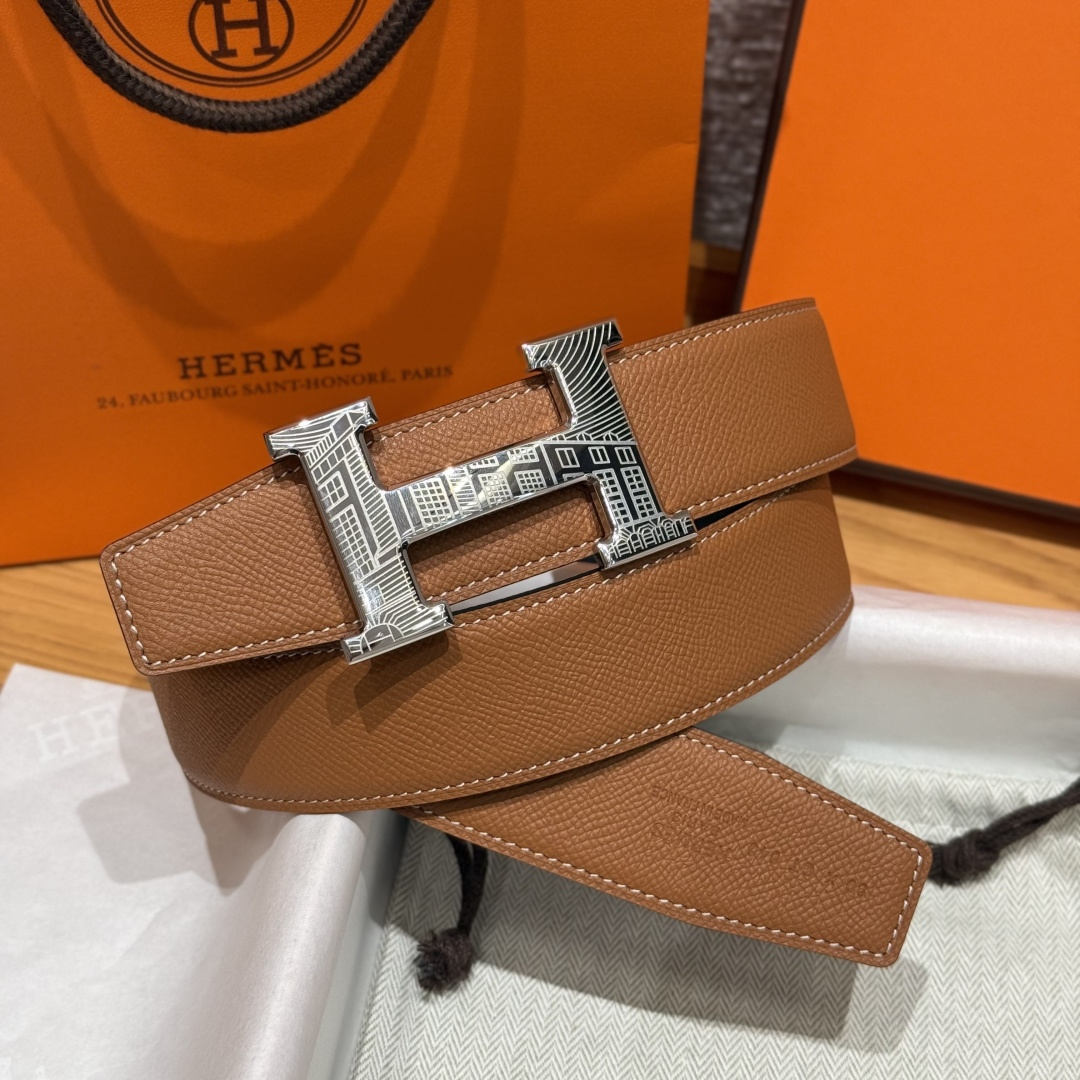 H家Touareg 皮带扣・ダブルフェイスレザーウエストベルト