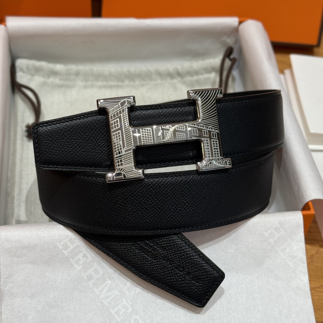 H家Touareg 皮帯扣&双面皮腰 - 手工雕刻のユニークなデザイン