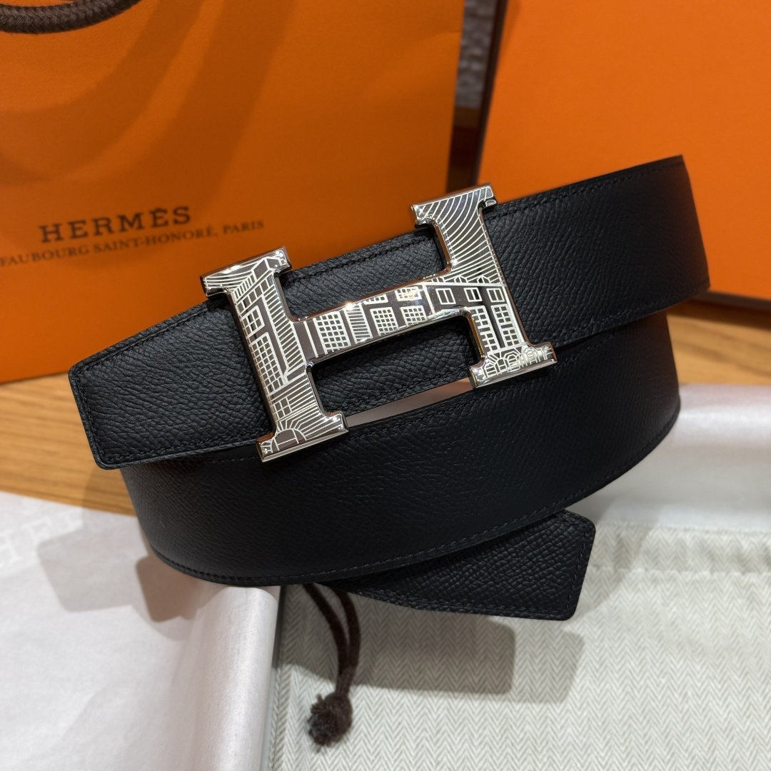 H家Touareg 皮帯扣&双面皮腰 - 手工雕刻のユニークなデザイン