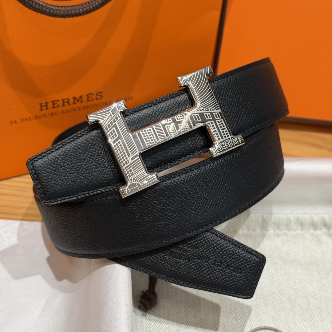 H家Touareg 皮帯扣&双面皮腰 - 手工雕刻のユニークなデザイン