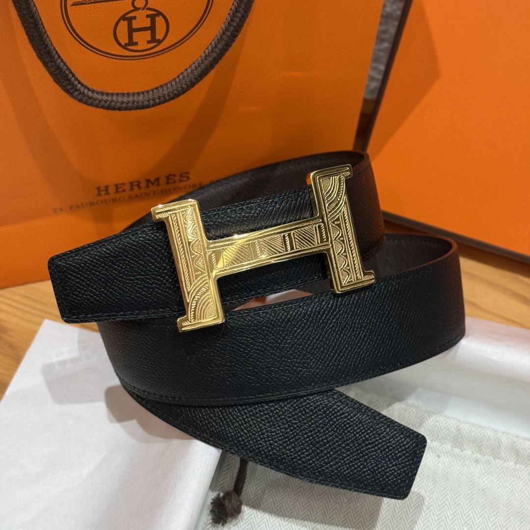 H家Touareg 皮带扣&双面皮腰 - 手工雕刻デザイン