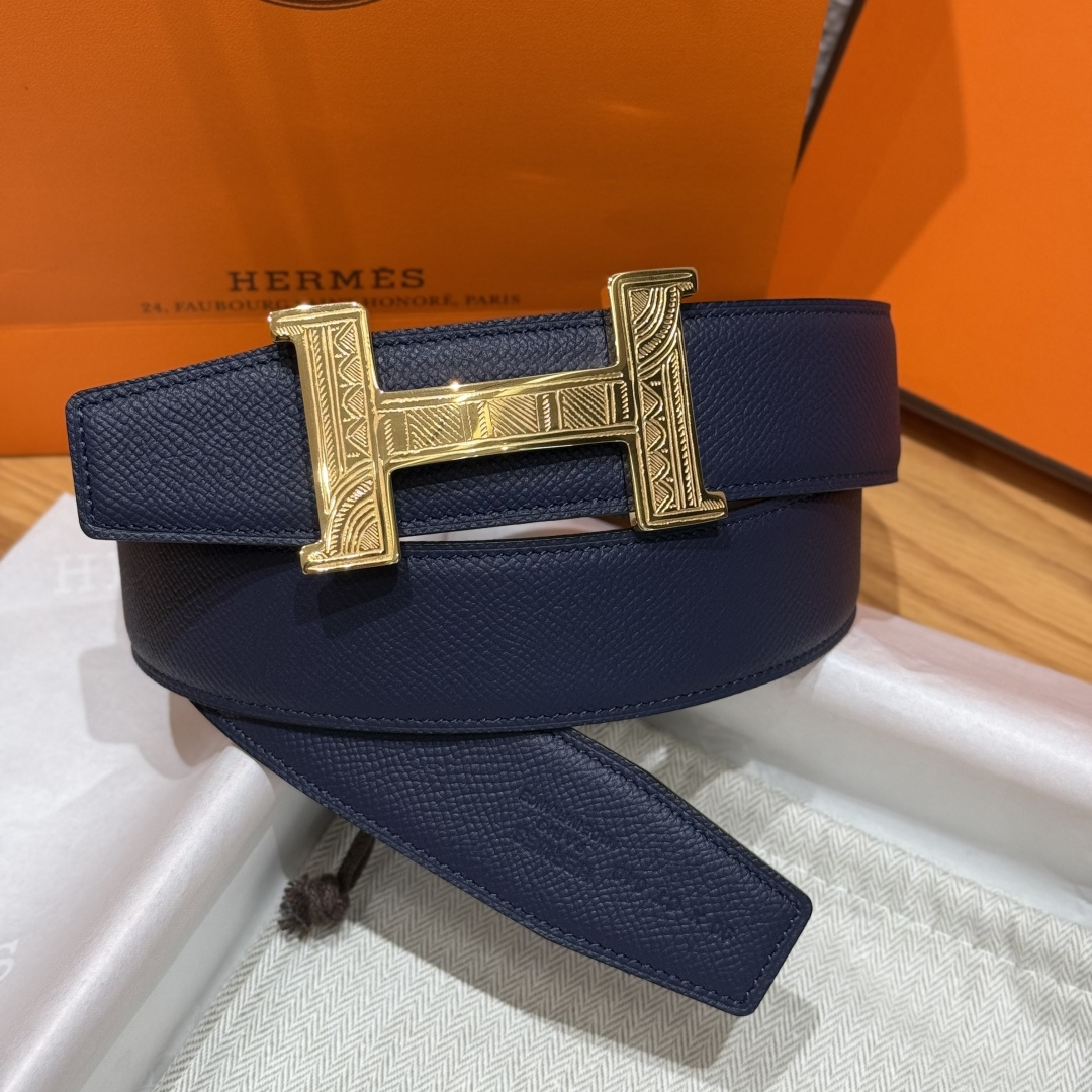 H家Touareg 皮帯扣&双面皮腰 - 手工雕刻のユニークデザイン