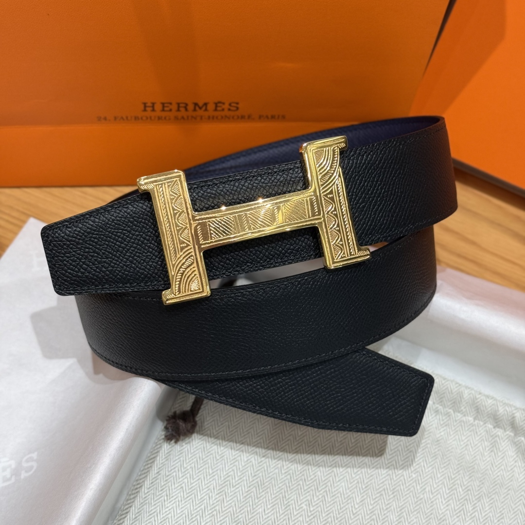 H家Touareg 皮帯扣&双面皮腰 - 手工雕刻のユニークデザイン