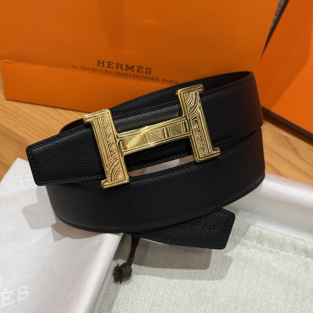 H家Touareg 皮带扣&双面皮腰 - 手工雕刻の独自デザイン