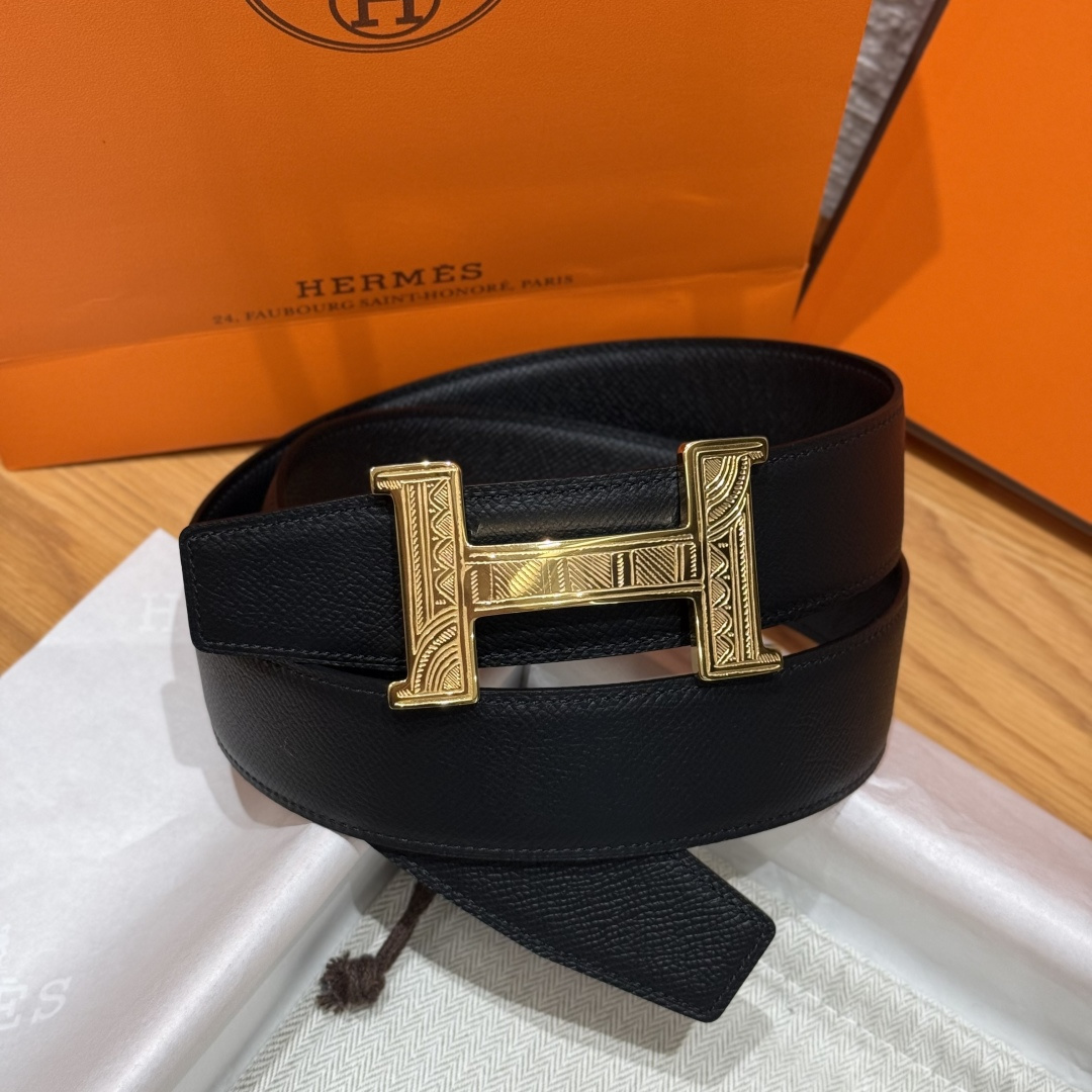 H家Touareg 皮带扣&双面皮腰 - 手工雕刻の独自デザイン