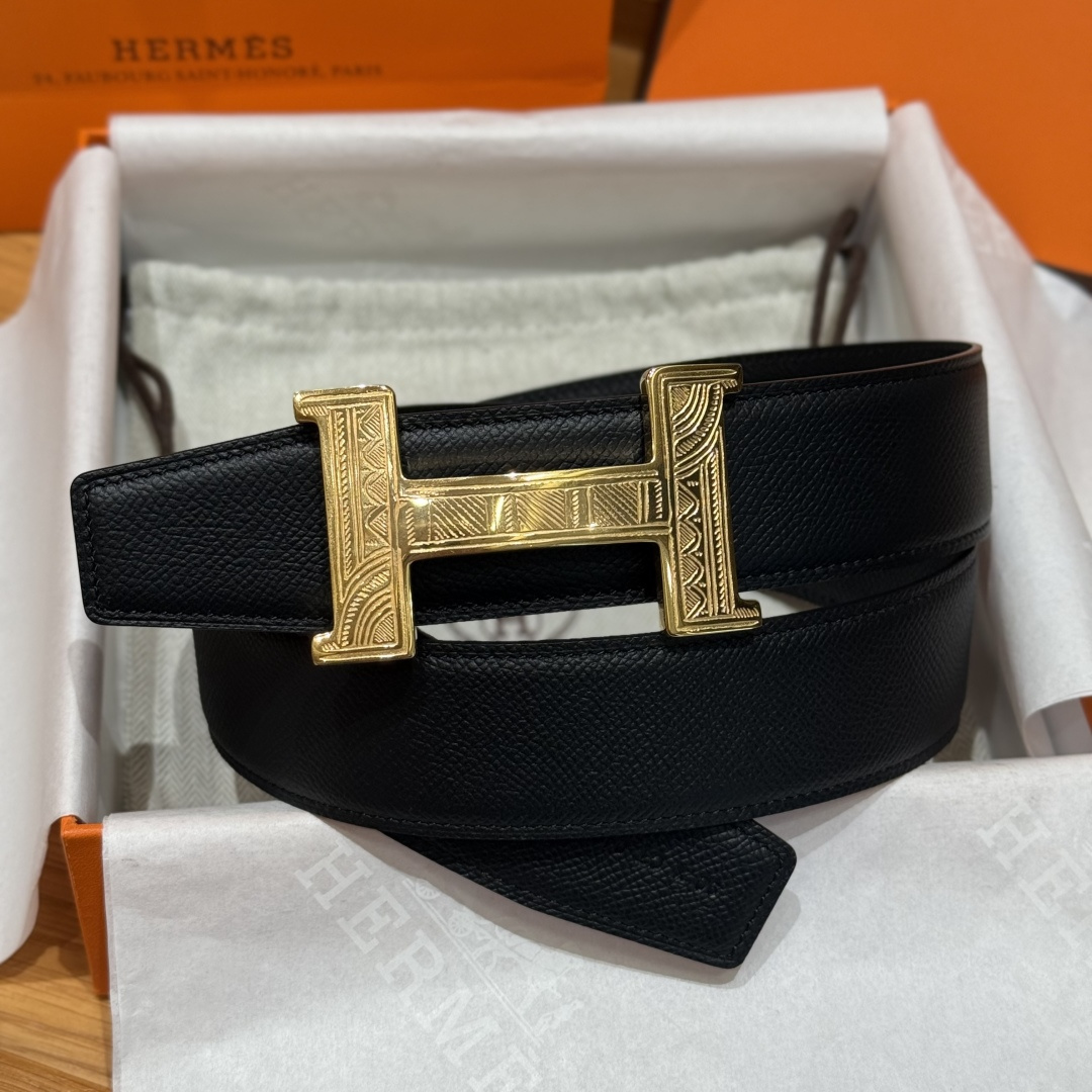 H家Touareg 皮带扣&双面皮腰 - 手工雕刻の独自デザイン