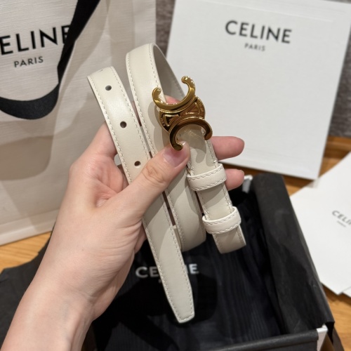 Celine Women's Leather Belt with Triomphe Buckle - Elegant & Durable 1 Celine Women's Leather Belt with Triomphe Buckle - Elegant & Durable