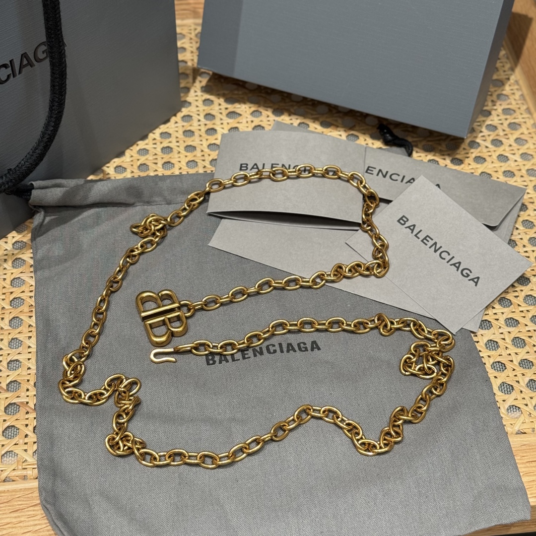 Balenciaga Monaco Chain Belt - Antique Gold Brass Chain Belt - 120cm Length 5 cmp i1747119371073 2505 0 3