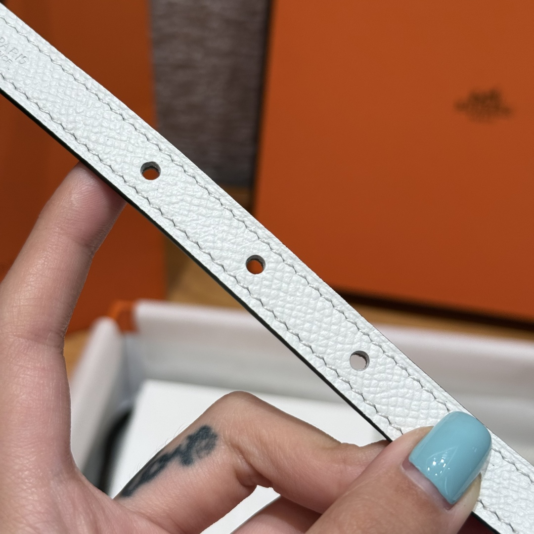 에르메스 버블 버클 양면 가죽 벨트 상세 이미지 6