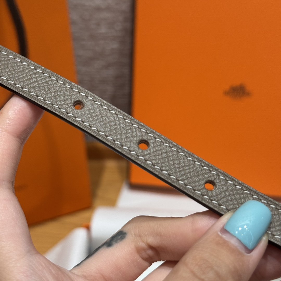 에르메스 JD350-H 가죽 벨트 1.3 cm 상세 이미지 6