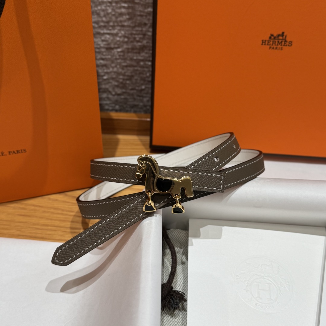 Hermes Glenan Reversible Belt with Horse Buckle in Palladium Hardware, 13 mm 1 cmp i1750761497898 346 0 0