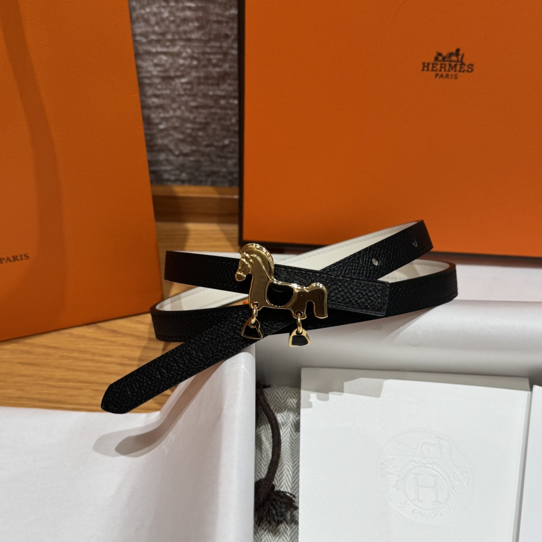 Hermès Glenan Reversible Leather Belt with Horse Buckle - 13mm 4 cmp i1750761506249 1193 0 2