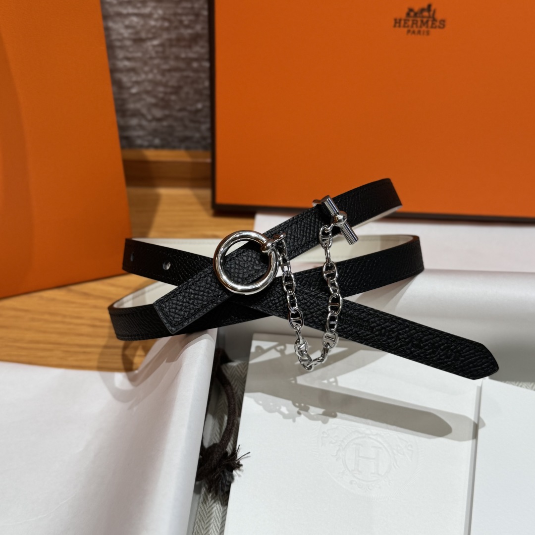 Hermès Women's White Swift & Epsom Leather Belt with Palladium Buckle 8 cmp i1750761556580 1930 0 7