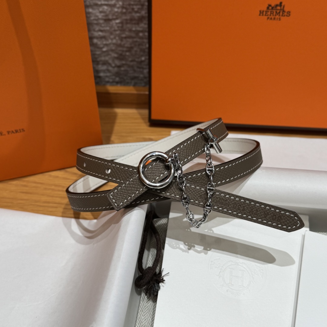 Hermès Women's White Swift & Epsom Leather Belt with Palladium Buckle 2 cmp i1750761557564 7589 0 1