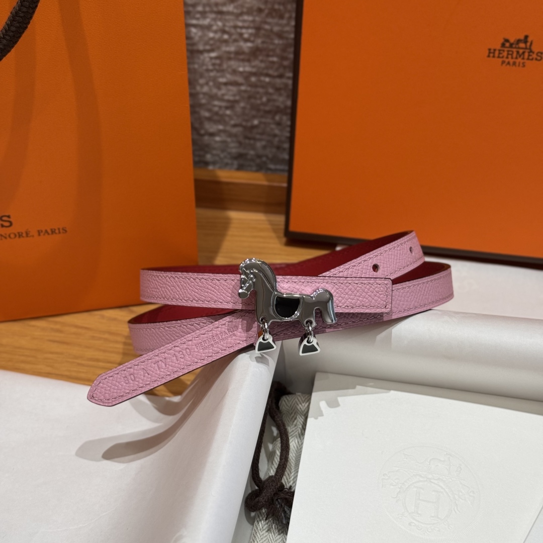 Hermès Glenan Reversible Leather Belt with Horse Buckle, 13mm 3 cmp i1750761907898 6666 0 1