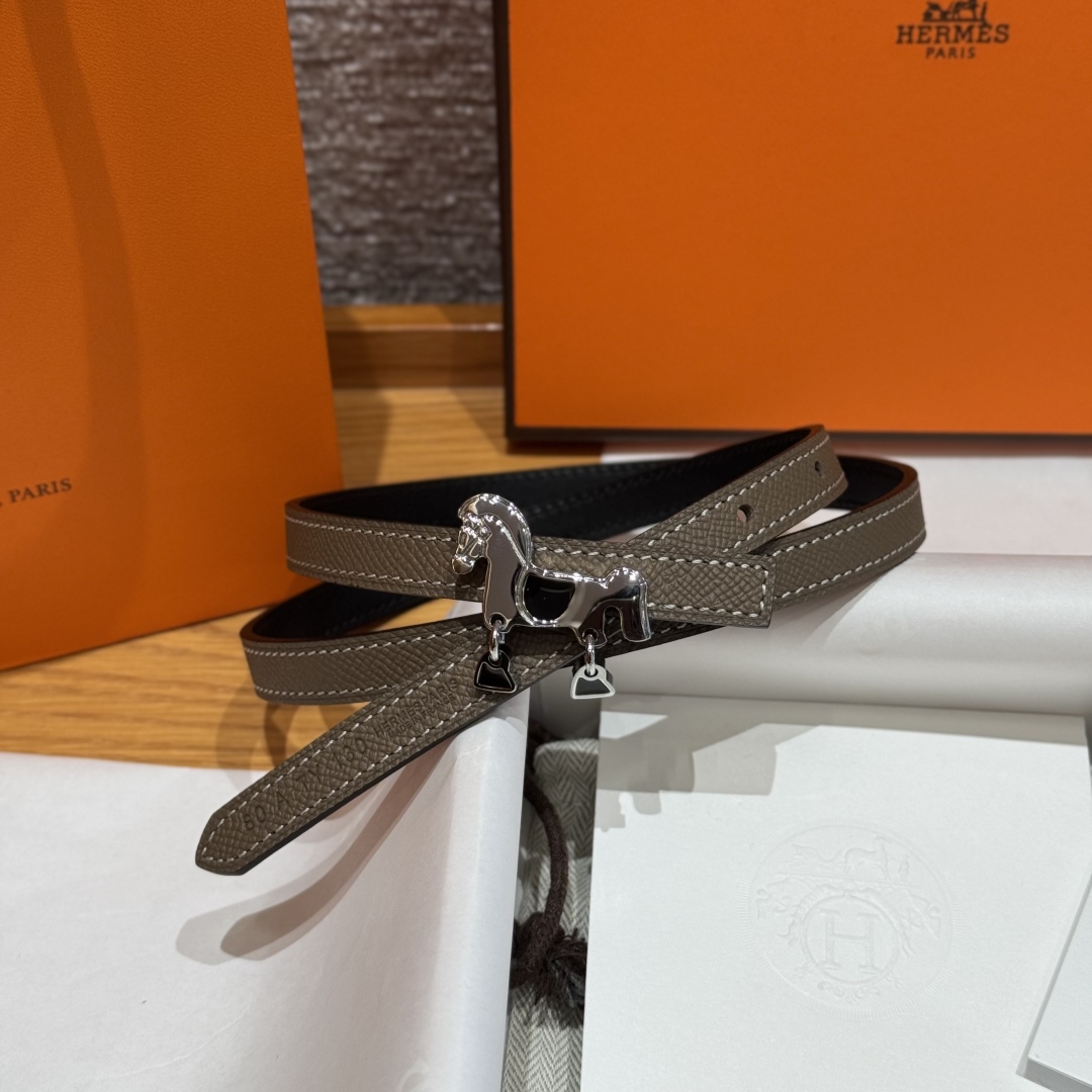 Hermès Glenan Reversible Leather Belt with Horse Buckle, 13mm 7 cmp i1750761907900 3457 0 5