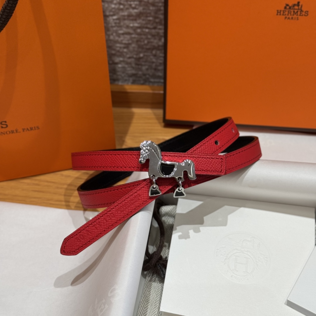 Hermès Glenan Reversible Leather Belt with Horse Buckle, 13mm 9 cmp i1750761908680 4677 0 7