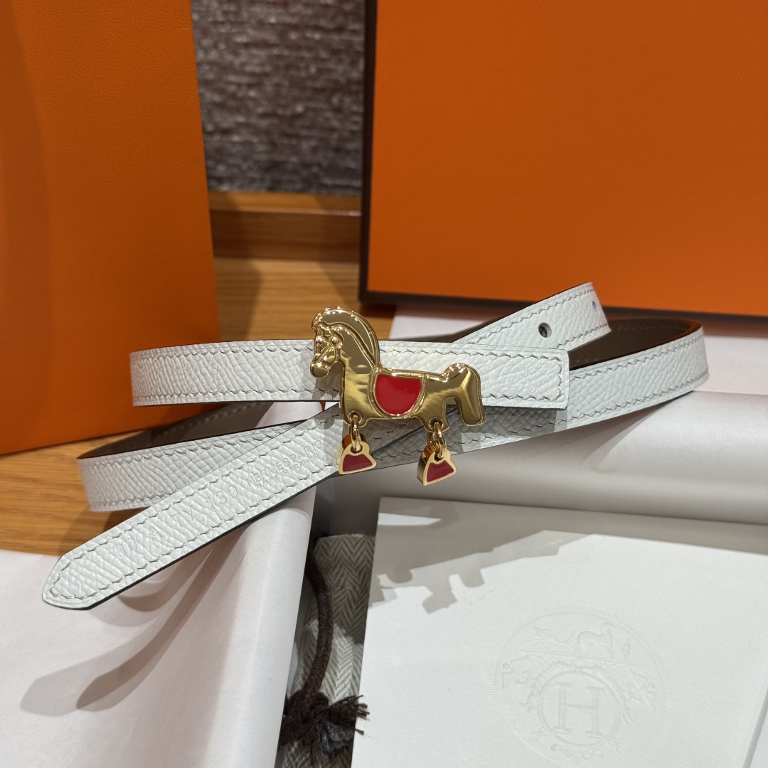 Hermes Glenan Reversible Leather Belt with Horse Buckle - 13mm 5 cmp i1750761971646 8773 0 3