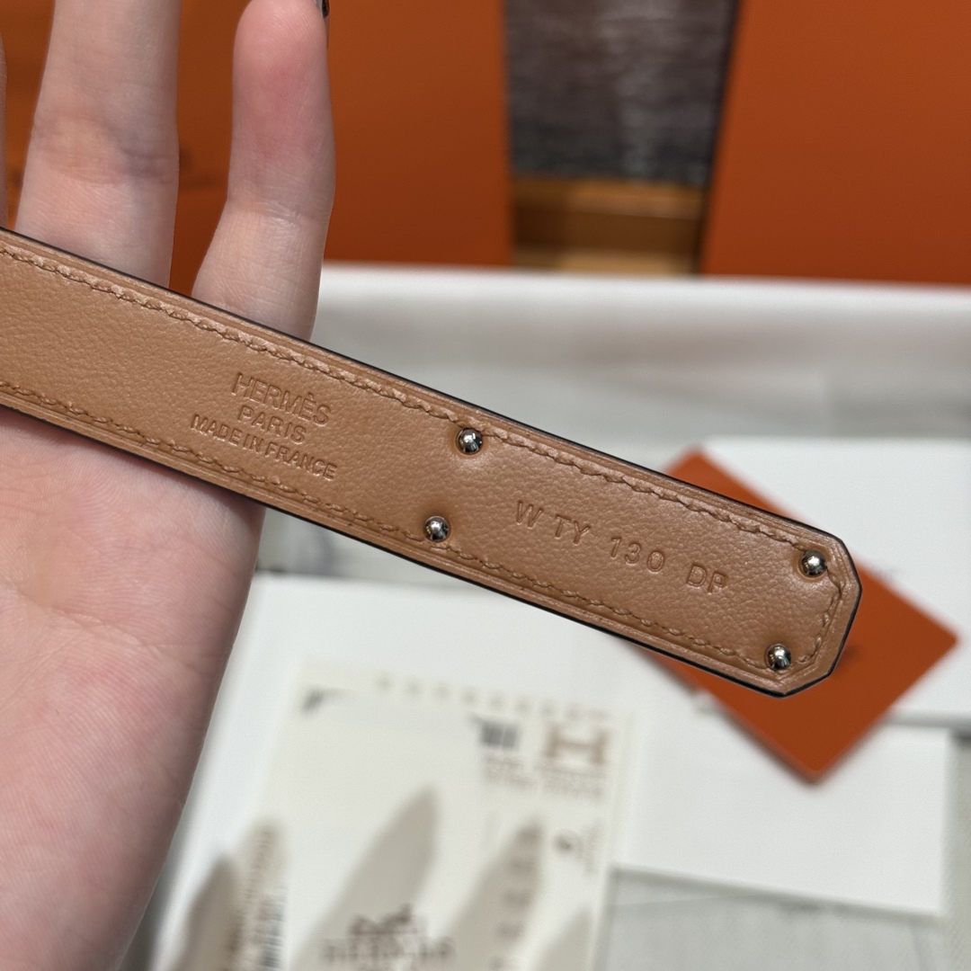 Hermes Kelly Belt: Hunter Leather, Palladium Buckle, Adjustable 60-100cm 9 cmp i1751952453184 8845 0 6