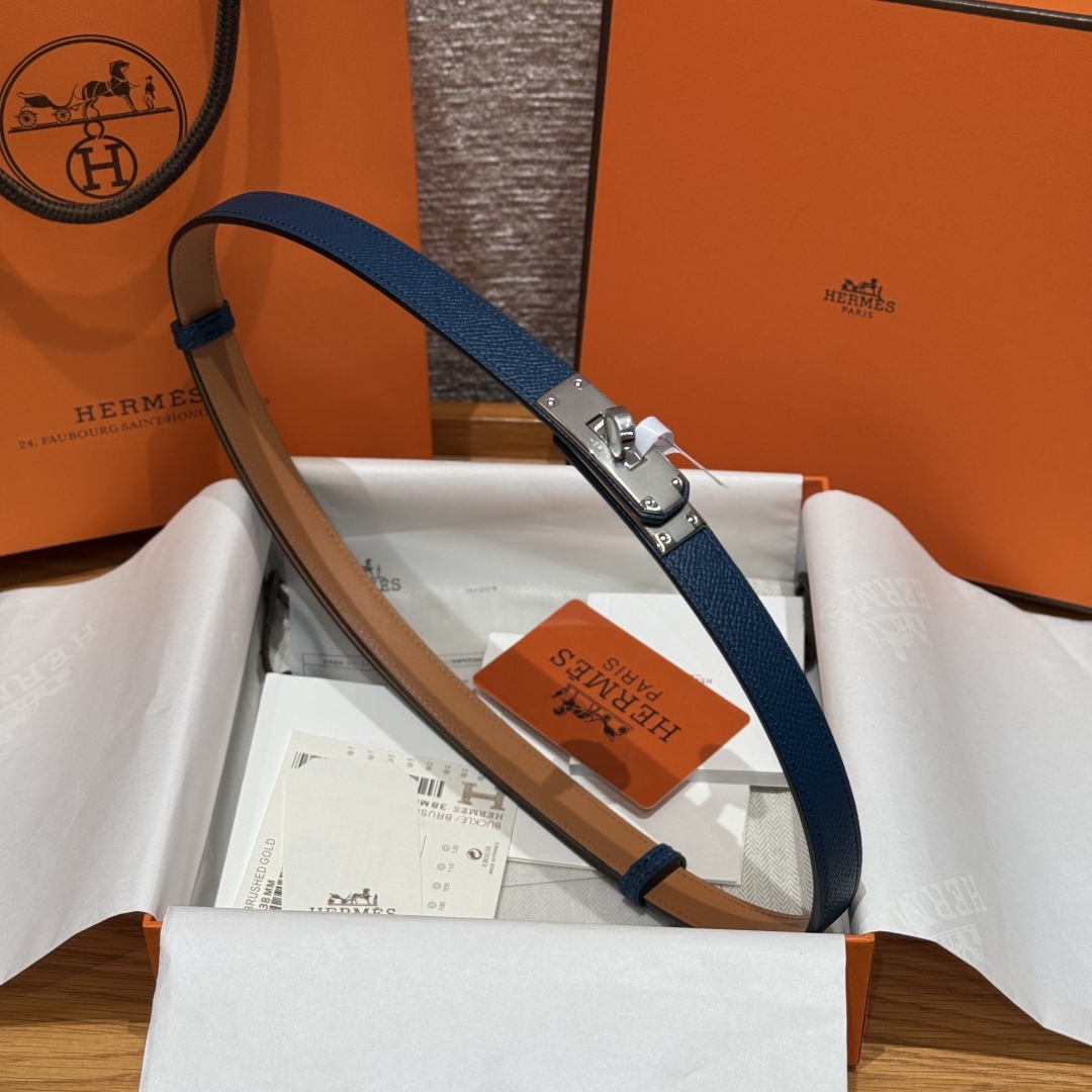 Hermes Kelly Belt: Hunter Leather, Palladium Buckle, Adjustable 60-100cm 5 cmp i1751952456893 1889 0 4