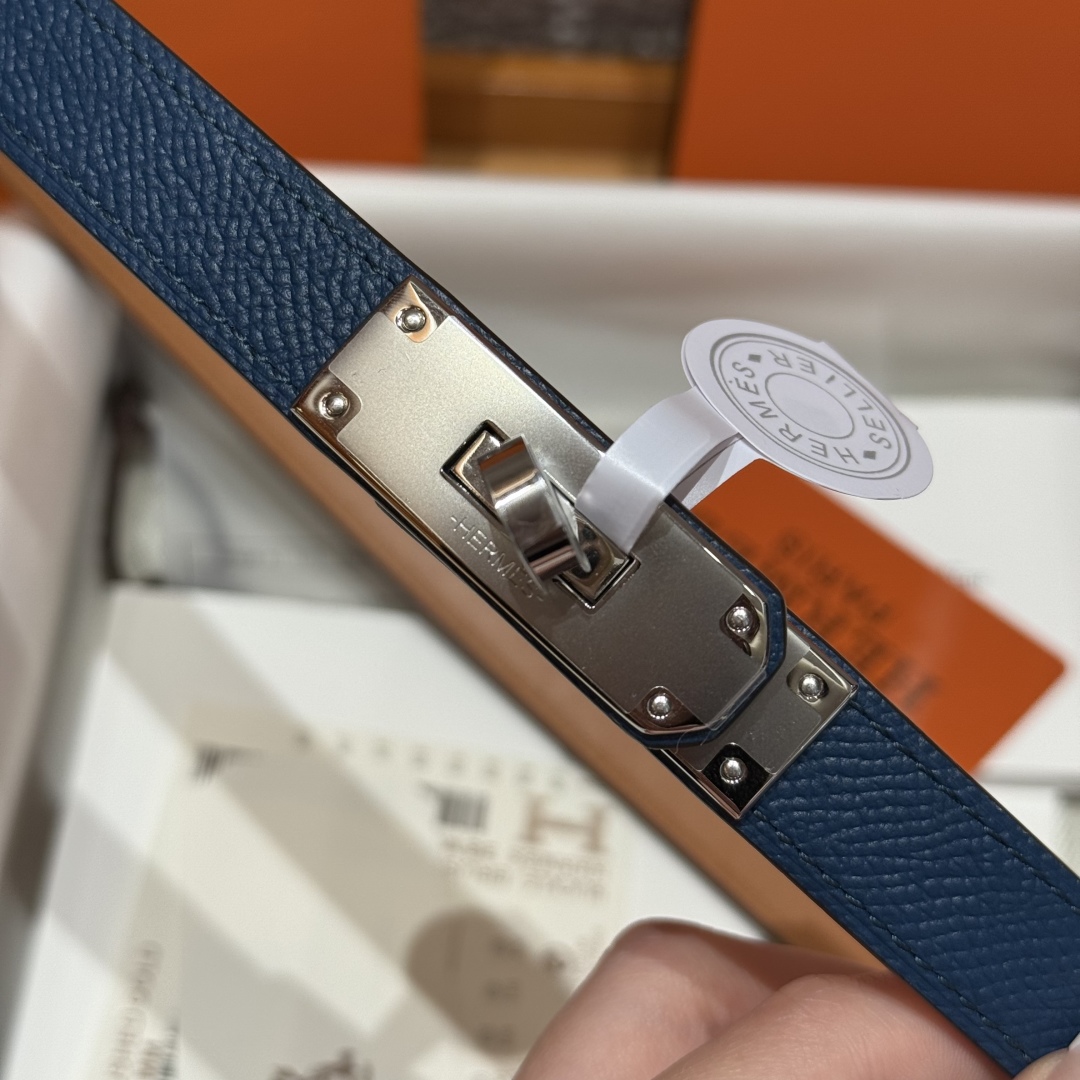 Hermes Kelly Belt: Hunter Leather, Palladium Buckle, Adjustable 60-100cm 6 cmp i1751952456894 3124 0 5