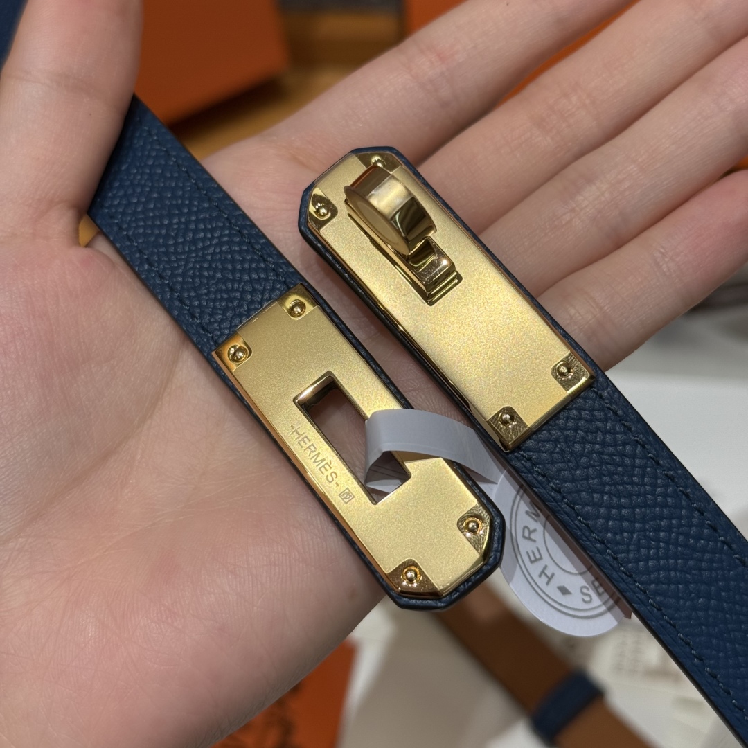 Hermès Kelly Belt: Hunter Leather with Palladium-Plated Buckle, Adjustable 18mm 8 cmp i1751952522673 9733 0 3