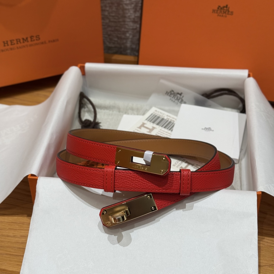 Hermès Kelly Belt: Hunter Leather with Palladium-Plated Buckle - Adjustable Fit 1 cmp i1751952618934 7175 0 0