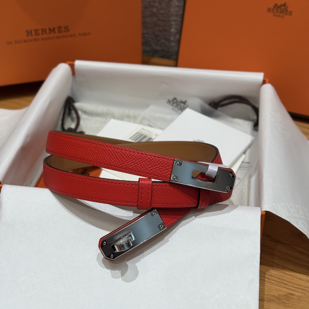 Hermes Kelly Belt: Hunter Leather Palladium Buckle, Adjustable Fit - Made in France 1 cmp i1751952704271 120 0 0