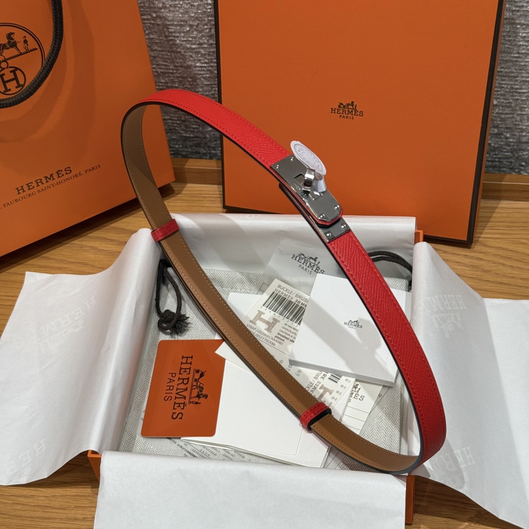 Hermes Kelly Belt: Hunter Leather Palladium Buckle, Adjustable Fit - Made in France 4 cmp i1751952704280 7839 0 3